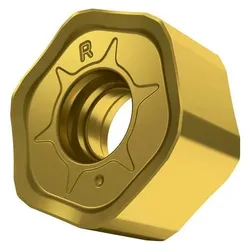 Pramet, Zubehör Maschine, Frswendeschneidplatte ISO HNGX 0604ANSN-R:M8330 D.3,7mm PVD beschichtet Gold - VPE: 10