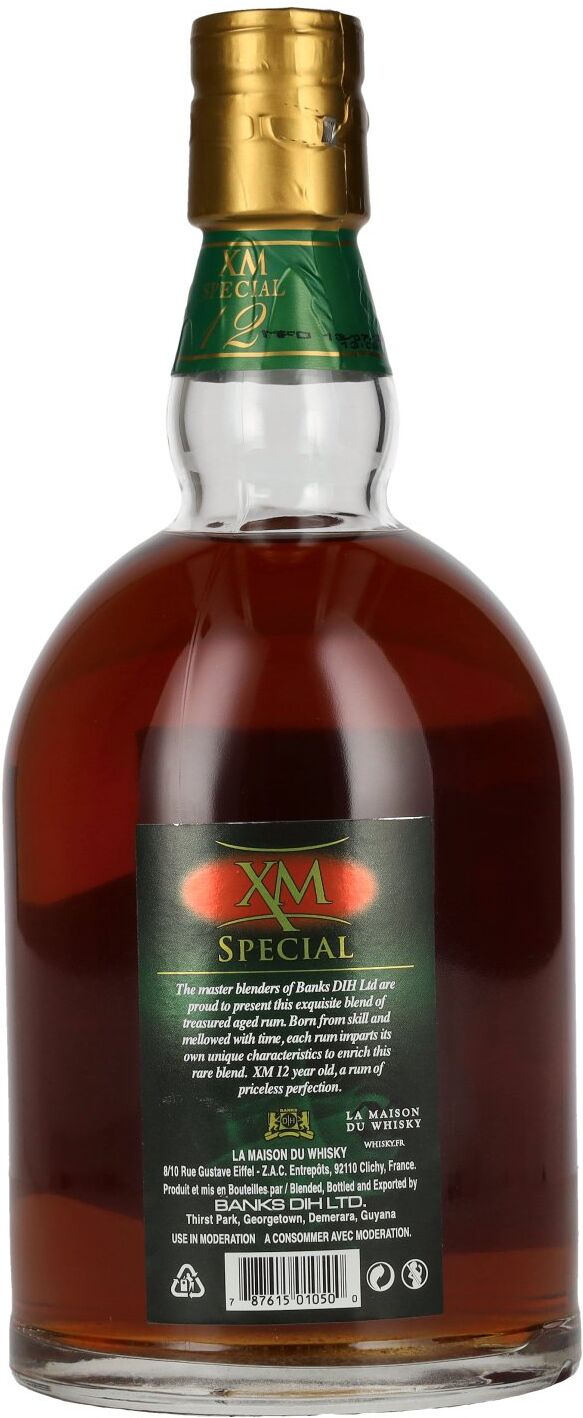 XM Royal Rum XM SPECIAL 12 Years Old Finest Caribbean Rum 40% Vol. 0,7l
