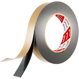 Poppstar Dichtungsband 1009881 doppelseitiges Butylband, selbstverschweißend, wasserdicht, schwarz, 20mm x 5m