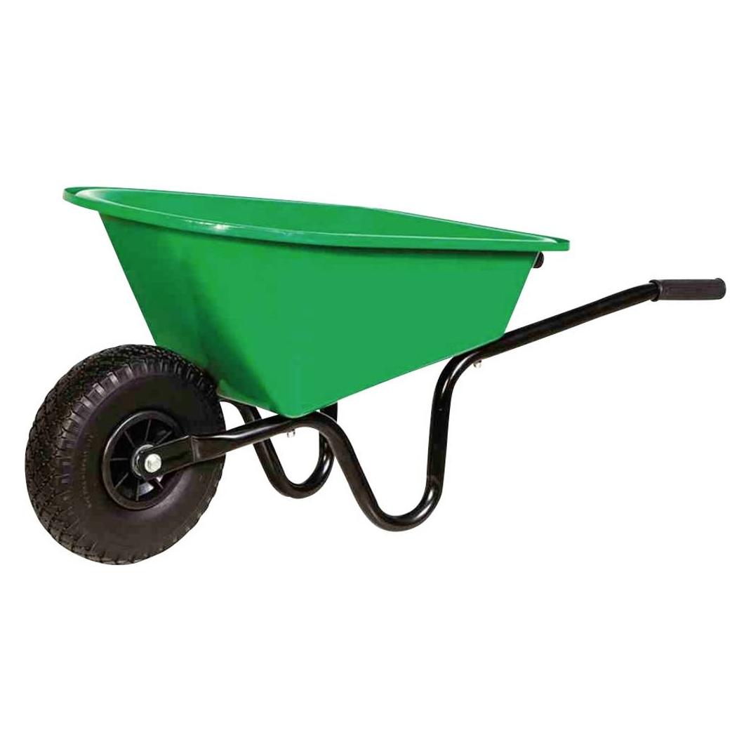 FORT Kinderschubkarre 20l grün montiert, mit PU-Rad (FO35605)