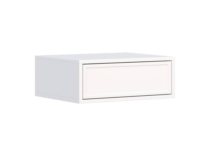 Hängender Nachtschrank Velveto mit Schublade 50 cm weiß