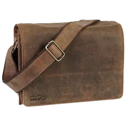 Kalahari KAAMA LS-23 Fototasche, Leder (Kamera Schultertasche), Kameratasche, Braun