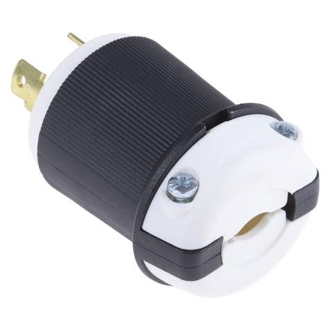 RS PRO Netzstecker Kabel, 2P+E, NEMA L6 - 30P, 250 V / 30A Schwarz, für USA (8179384)