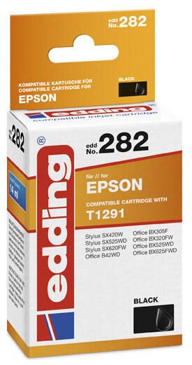 edding Druckerpatrone EDD-282 schwarz kompatibel zu EPSON T1291L 18-282