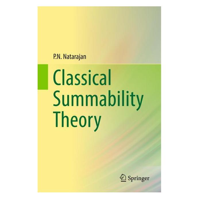 Springer Classical Summability Theory (Englisch, Hardcover, P.N. Natarajan) (9789811042041)