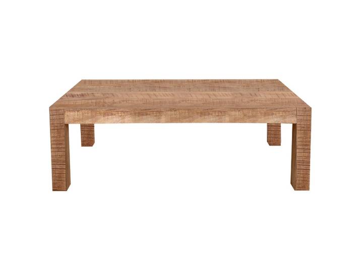 Mid.you Couchtisch, Natur, Holz, Mangoholz, massiv, rechteckig, eckig, 60x40x110 cm, Wohnzimmer, Wohnzimmertische, Couchtische