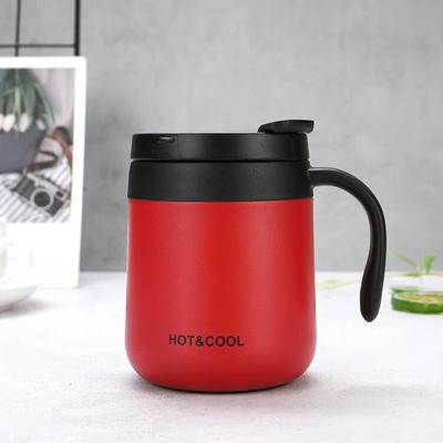 Multicon Wholesale Hub Stainless Steel Insulated Coffee Mug With Handle, Thermal Tea Cup For Coffee, Travel, Office red