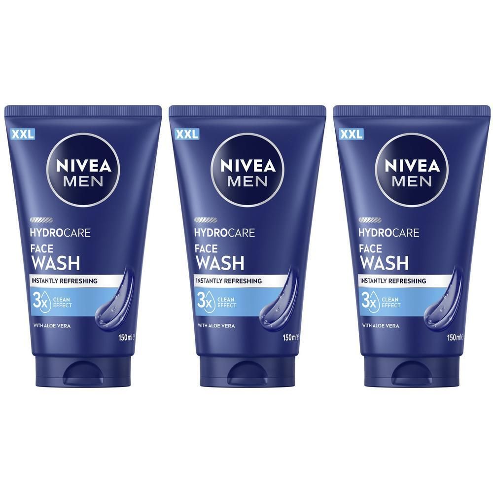 Nivea MEN HydroCare Waschgel XXL 150ml x3 3x150 ml