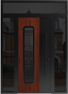 VDOMDOORS Ronex 0511 Bronze Oak Steel Exterior Door
