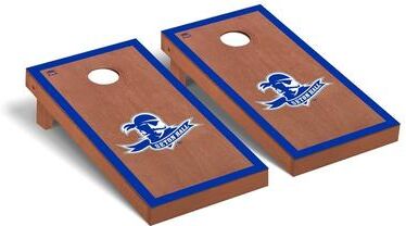 Skip's Garage Seton Hall University Pirates Cornhole Board Set - Rosewood Stained Border Wooden