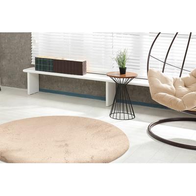 Teppich PADIRO "Rabbit Light 525", beige (elfenbeinfarben), H:26mm Ø:160cm, Polyester, Teppiche, Teppich