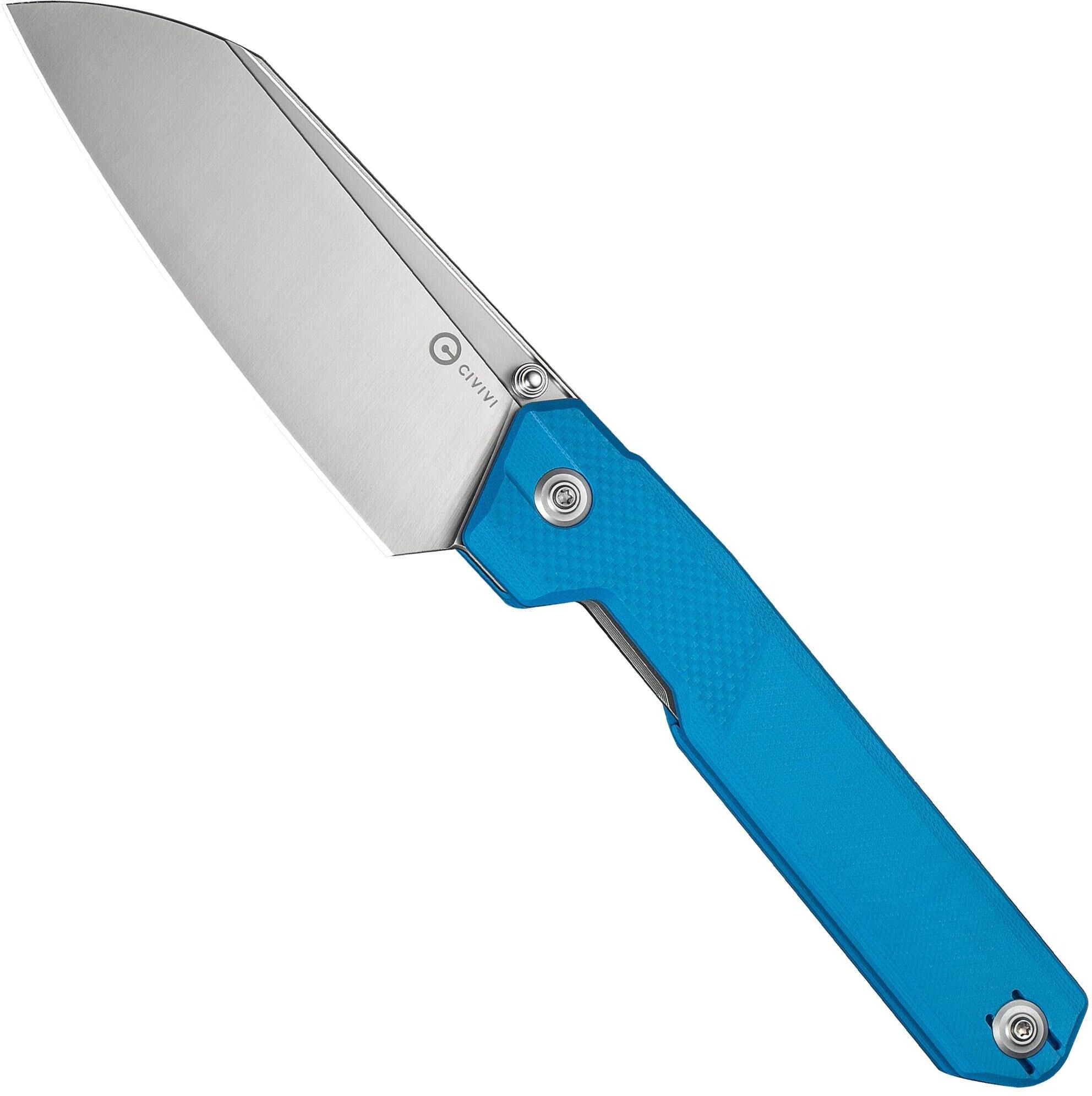Civivi Hid C23008-5 Satin 14C28N, Blue G10, coltello da tasca, Ostap Hel design