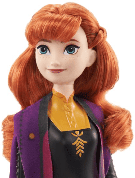 Disney Princess Frozen 2 Anna Doll Posable Fashion Toy with Accessories for Kids