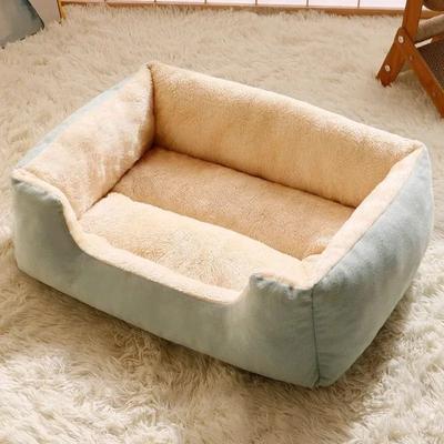 Uplift Essentials Ultra Plush Thermal Pet Bed And Self Warming Cave green m