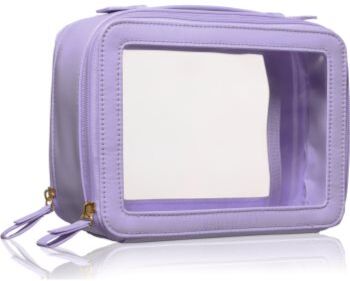 BrushArt Accessories Transparent make-up case estojo para cosméticos Lilac 1 un.. Accessories Transparent make-up case