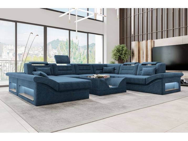 XXL Wohnlandschaft Enzo Stoffsofa