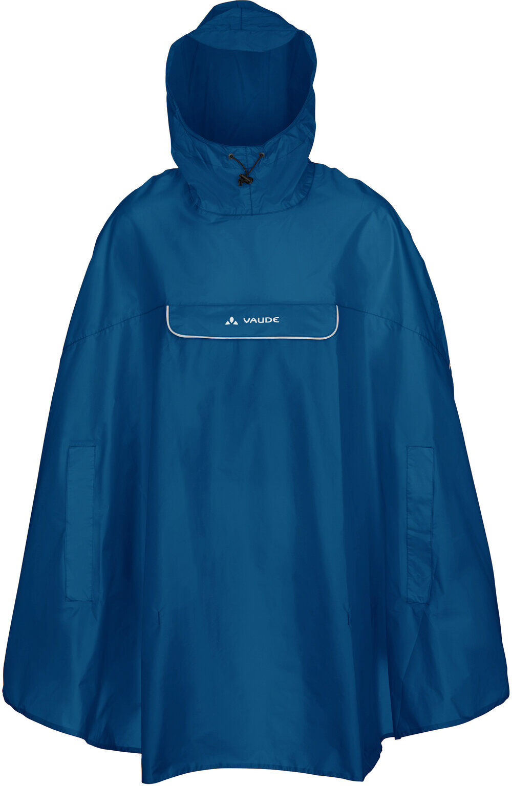 Regenponcho VAUDE "VALDIPINO PONCHO", Gr. S, blau (radiate blu), Obermaterial: 100% Polyester, Jacken Regenponcho, wasserdicht, wasserabweisend, leichtes Material, windabweisend radiate blu S