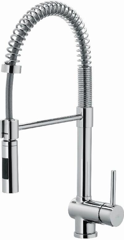 Paffoni Stick - Spültischarmatur mit ausziehbarer Geschirrbrause, chrom SK179CR