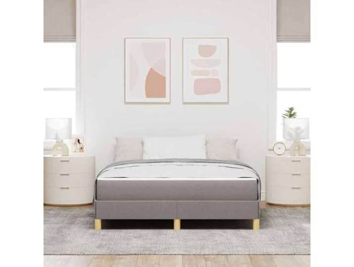 KTHLBRH Boxspringbett mit Matratze 160 x 200 cm Stoff Modernes Design, Stoffbezug, technisches Holz, bequem für Schlafzimmer