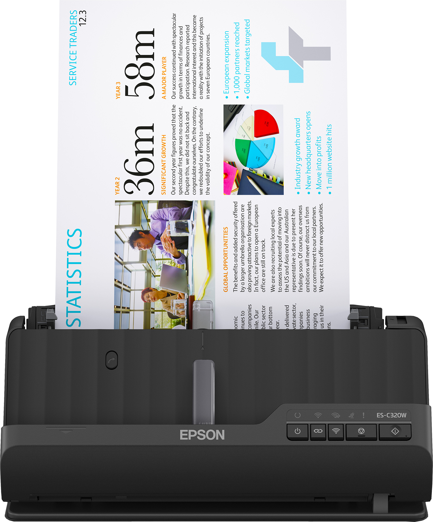 EPSON WorkForce ES-C320W Dokumentenscanner USB WLAN