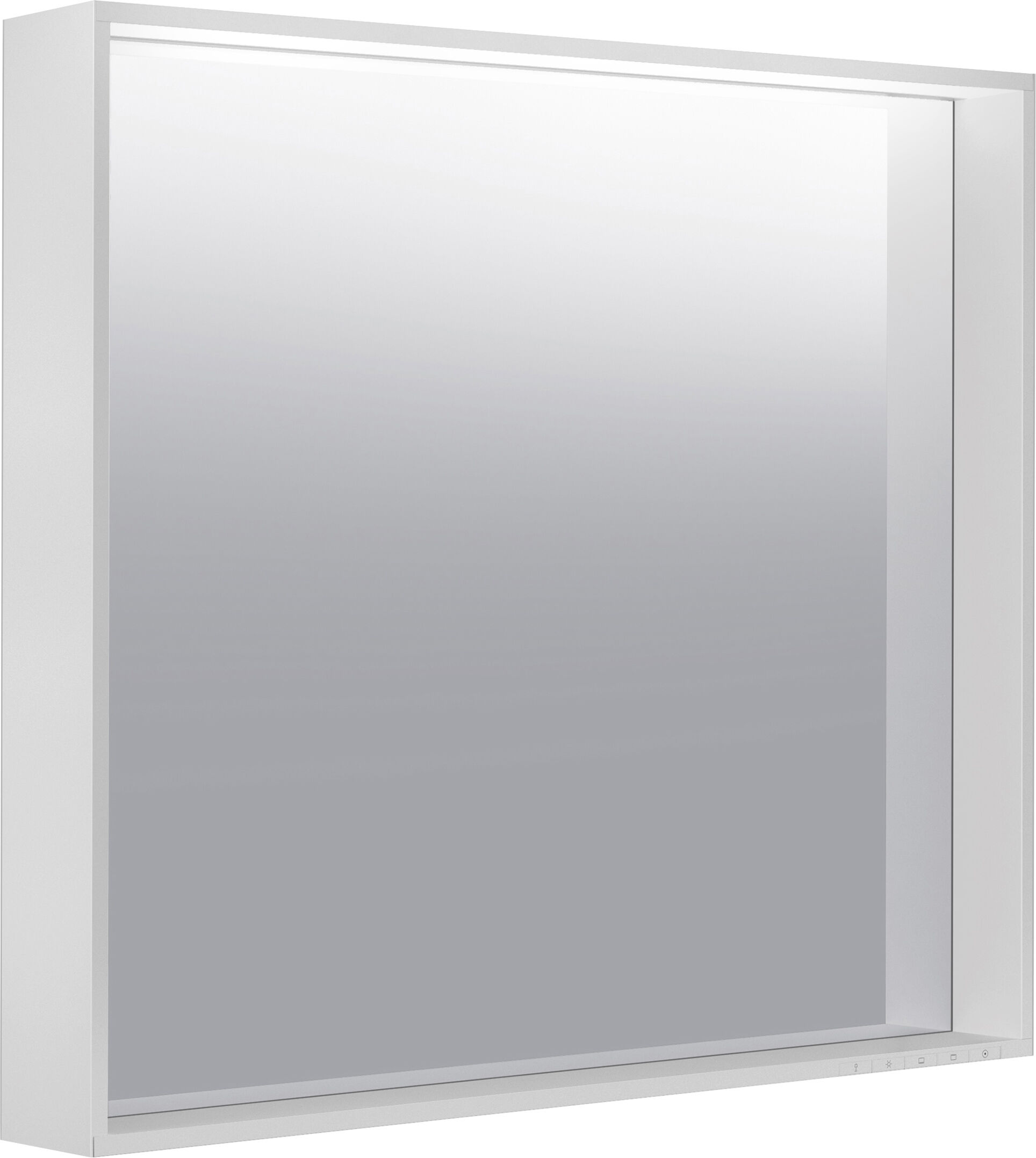 Keuco miroir Plan 07897172503 800x700x105mm, 33 Watt, anodisé teinté argent