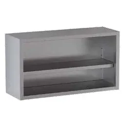 ECO Edelstahl Wandhängeschrank 600x400x650 offen Wandregal