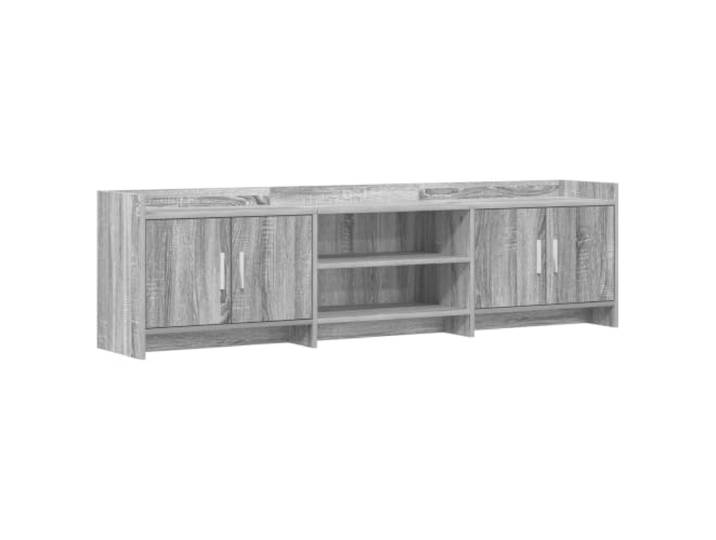 PUGYNBK TV-Möbel, 168 cm, Sonoma, Grau, Holz Metallgriffe, große Regale, einfache Reinigung, für das Wohnzimmer
