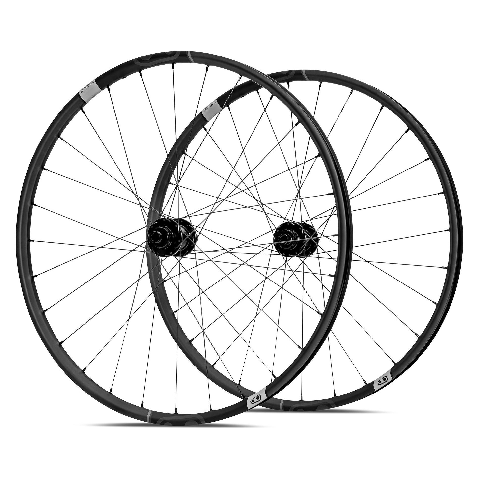 Crankbrothers Synthesis Carbon Gravel Tubeless Ready Laufrad VR, 700C, 100x12mm, black (Vorderrad, 29") (330-050-16825)