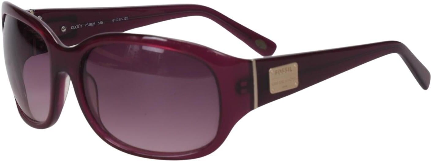 Fossil Damen Sonnenbrille, Bordeaux - Second Hand