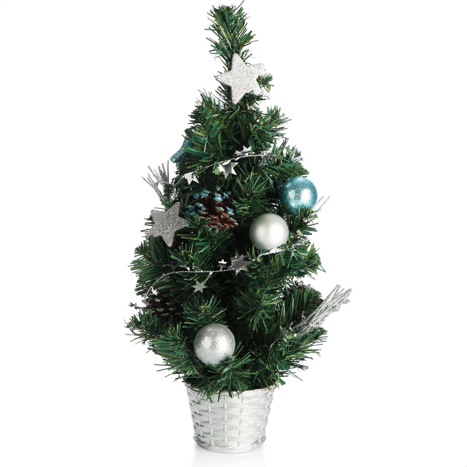 COM-FOUR Kunstkerstboom met kerstballen voor kerstdecoratie