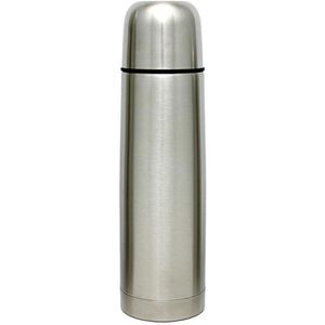 Gräwe Thermosflasche 4775, Edelstahl, silber, Isolierflasche mit Drehverschluss, 0,75 l