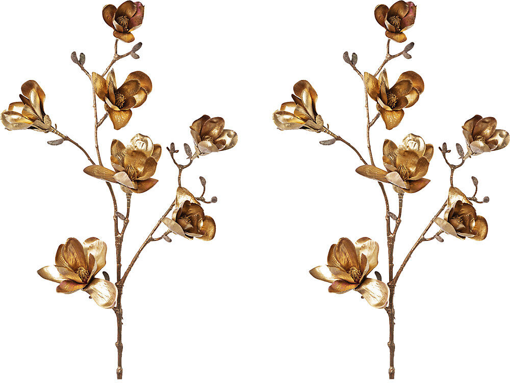 kaiserkraft Magnolie, altgold, VE 2 Stk, Gesamthöhe 1040 mm