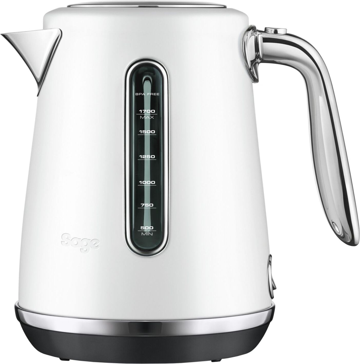 Sage the Soft Top, 1,7 l, 2400 W, Silber, Weiß, Edelstahl, Wasserstandsanzeige, Drahtlos