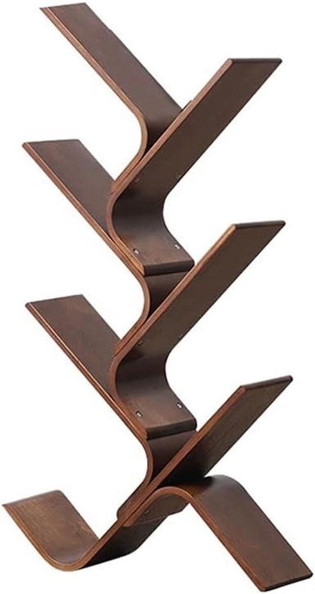 Boekenkast Boom Boekenplank Houtkleur Ruimtebesparend Ontwerp