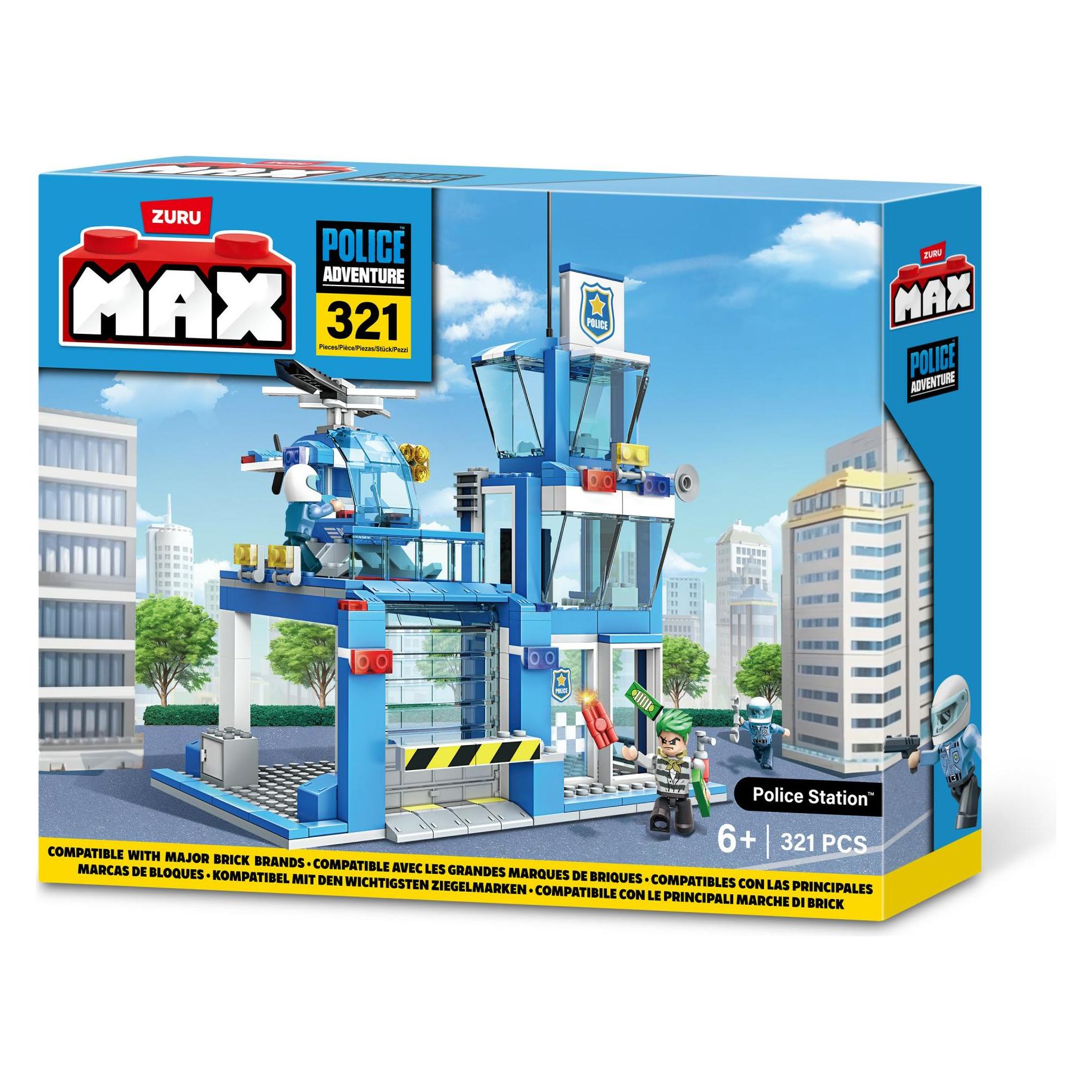 Zuru Polizeistation Max City 321-Teilig (83163)