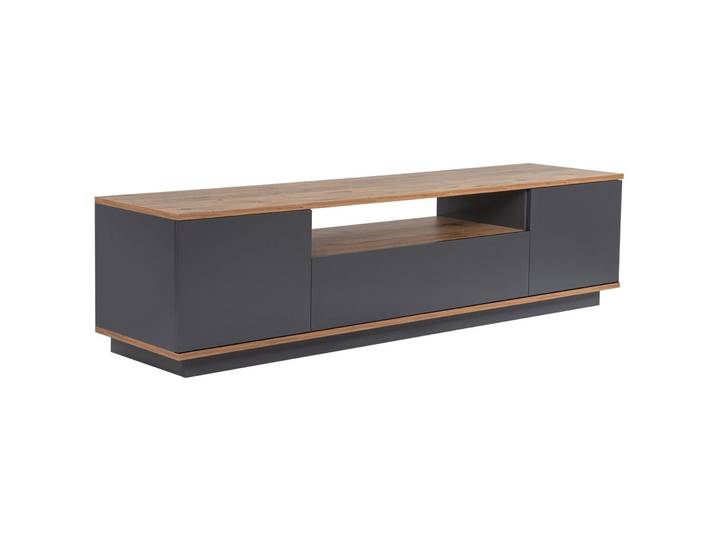 TV-Möbel Georis anthrazit Holz B 180 cm - Material: Holzwerkstoff - TV-Möbel