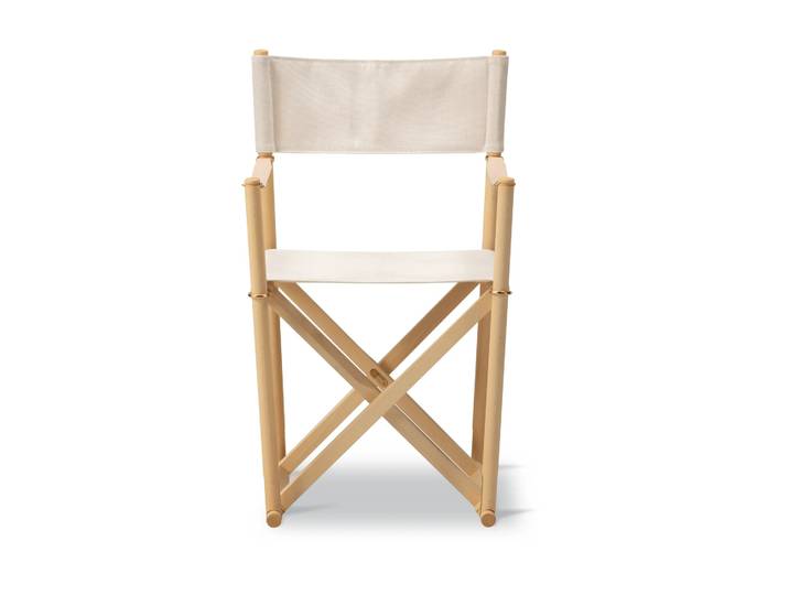 Fredericia Furniture MK16 Folding Chair chaise Off white-hêtre huilé