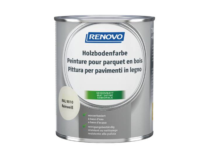 Renovo Holzbodenfarbe Weiss 750 ml