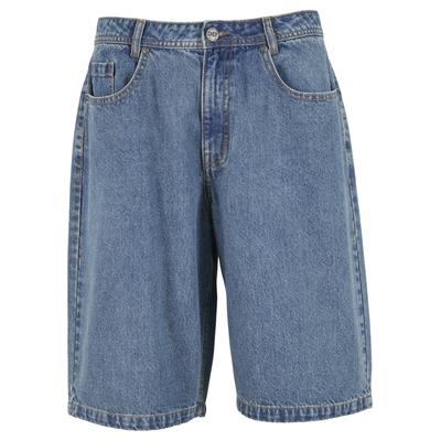 Shorts DEF "DEF DEF SKATER Shorts", Herren, Gr. 38, Normalgrößen, blau (midblauwashed), 100% Baumwolle, unifarben, normal, Hosen Shorts