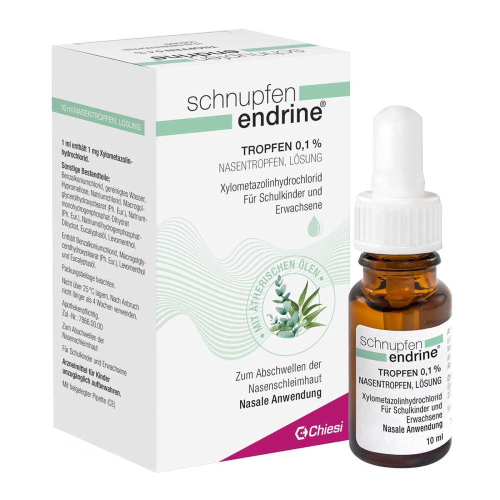 Chiesi GmbH Schnupfen endrine Tropfen 0,1% 03925069
