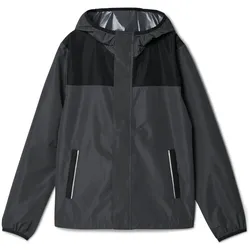 Tchibo - Leichte Kinder-Regenjacke »packable« - Kinder - Gr. 158/164 - silber