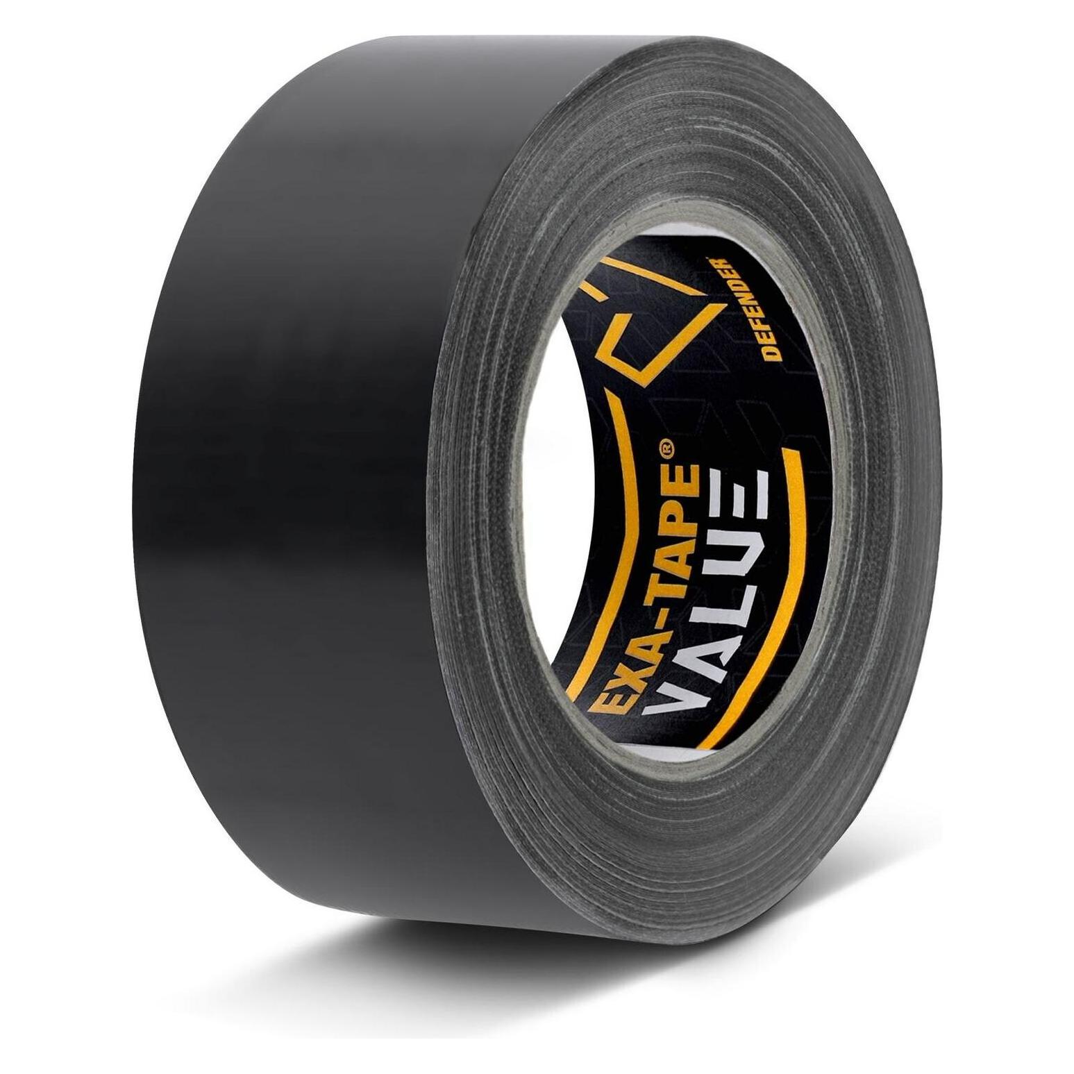 Defender EXA-TAPE VALUE B 50 D - PVC Tanzboden-Klebeband | schwarz | 50 mm x 33 m (50 mm) (DTEXAVB50D)