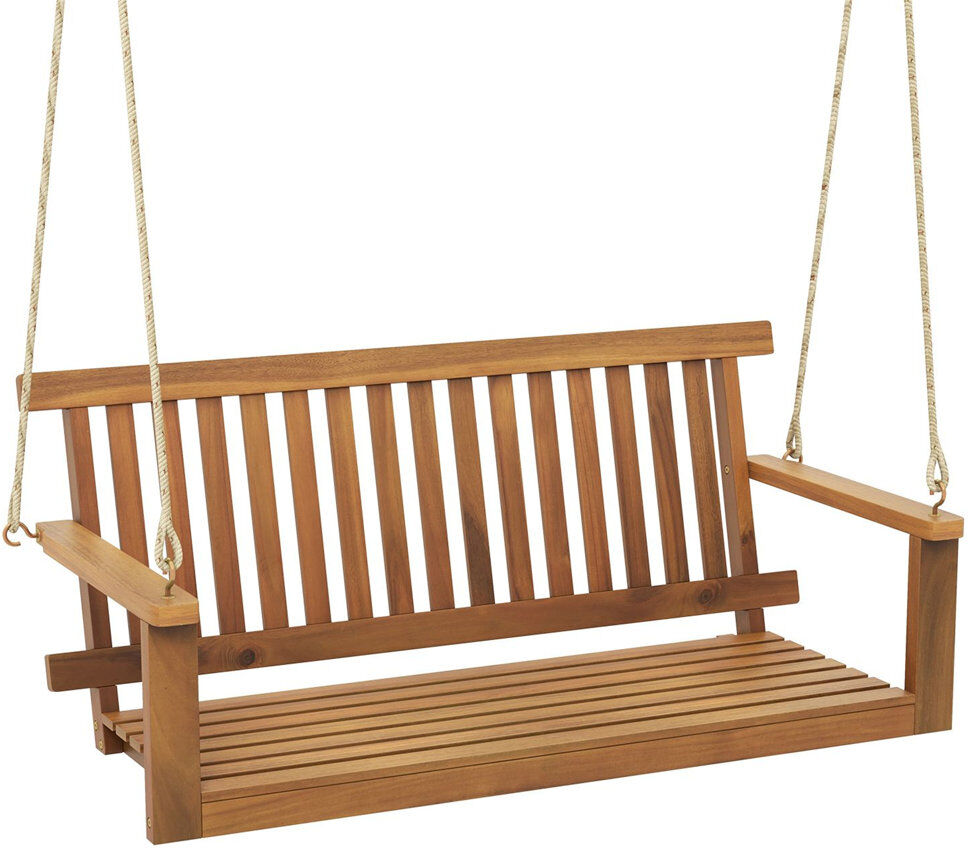 Dakota Fields 2 Person Porch Swing Natural 57cm H X 130cm W X 63cm D