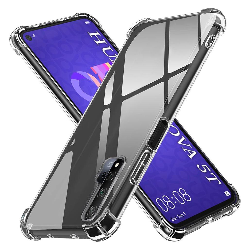 Techsuit - Shockproof Clear Silicone - Huawei Nova 5T / Honor 20 - Clear (Huawei Nova 5T) (56347047)