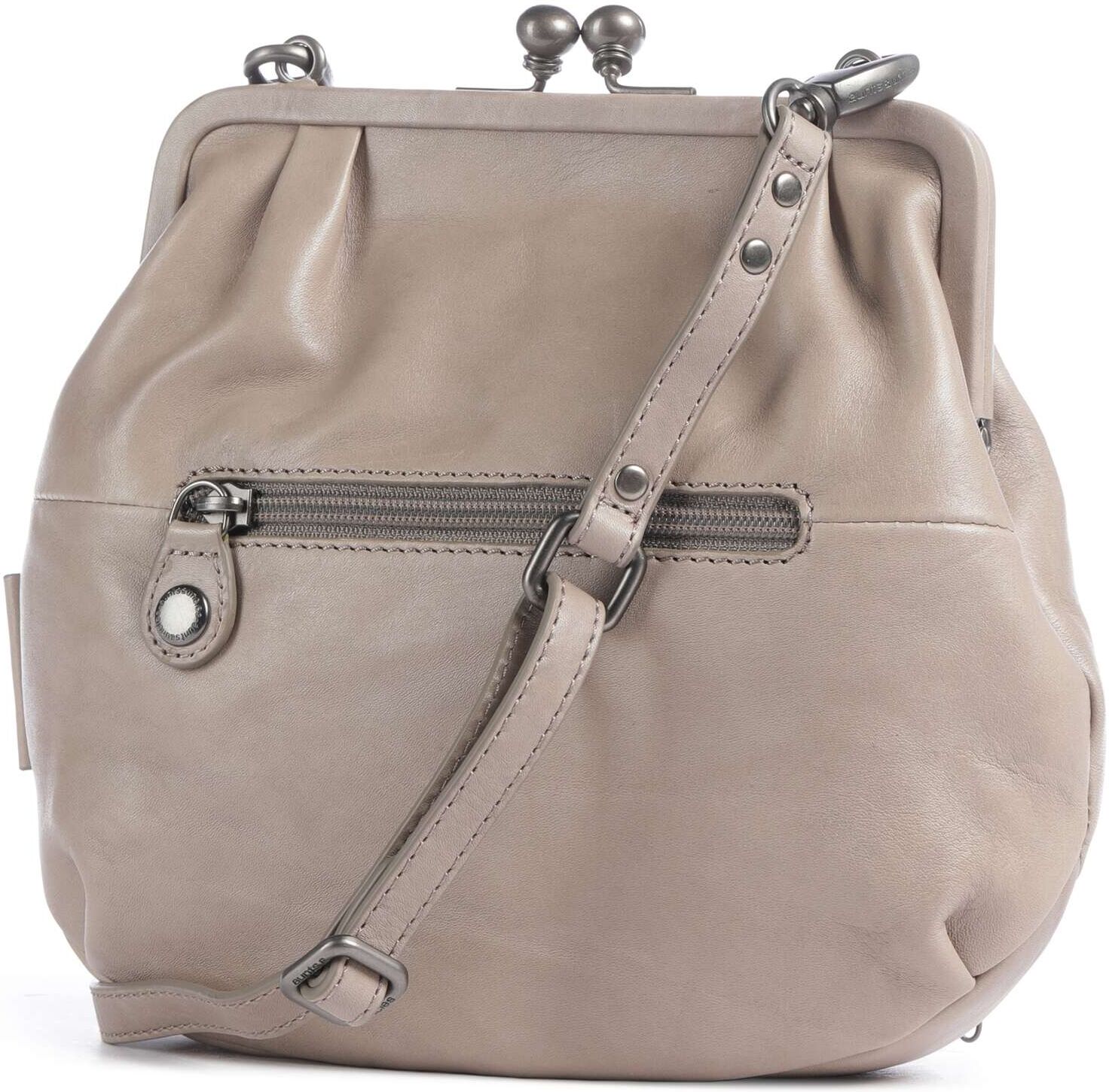 Aunts & Uncles Grandma's Luxury Club Mrs. Fortune Cookie Umhängetasche aus Leder, braun
