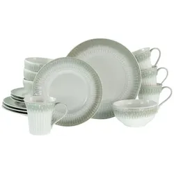 CreaTable Celadon Beige Kombiservice 16-tlg Steinzeug