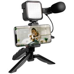 LogiLink AA0157 Mikrofon (3.5 mm Klinke) Videohalterung Schwarz