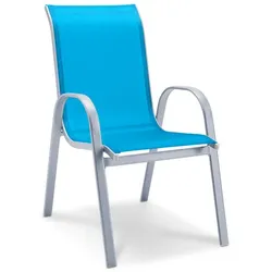 Gartenstuhl stapelbar Adria Textilene Blau Türkis