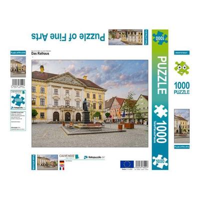 CALVENDO Puzzle Das Rathaus | 1000 Teile Lege-Größe 64x48cm Foto-Puzzle für glückliche Stunden