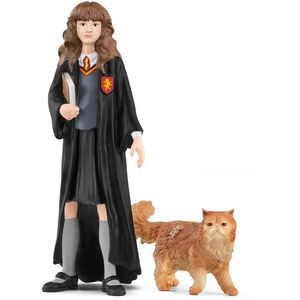 schleich Spielfigur Harry Potter 42635, ab 6 Jahre, Hermine & Krummbein, 3,7 x 10 cm, 2 Teile